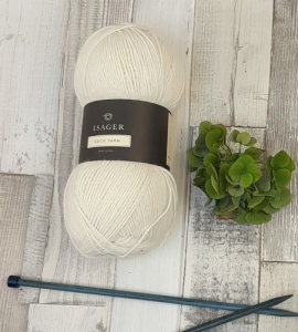 Isager Luxury Sock Yarn 100g - Natural White